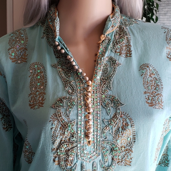 Juliet Dunn London Dress Kaftan size 2 - Picture 3 of 10